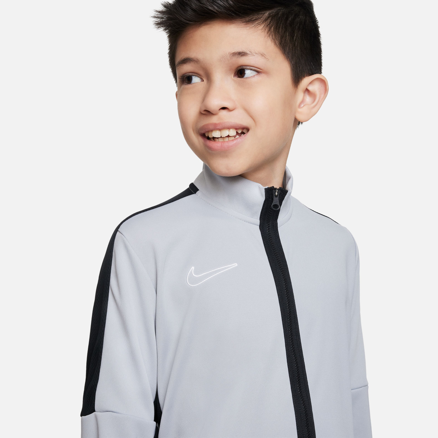 Nike Dri-FIT Academy 23 Trainingsjack Full-Zip Kids Grijs Zwart Wit