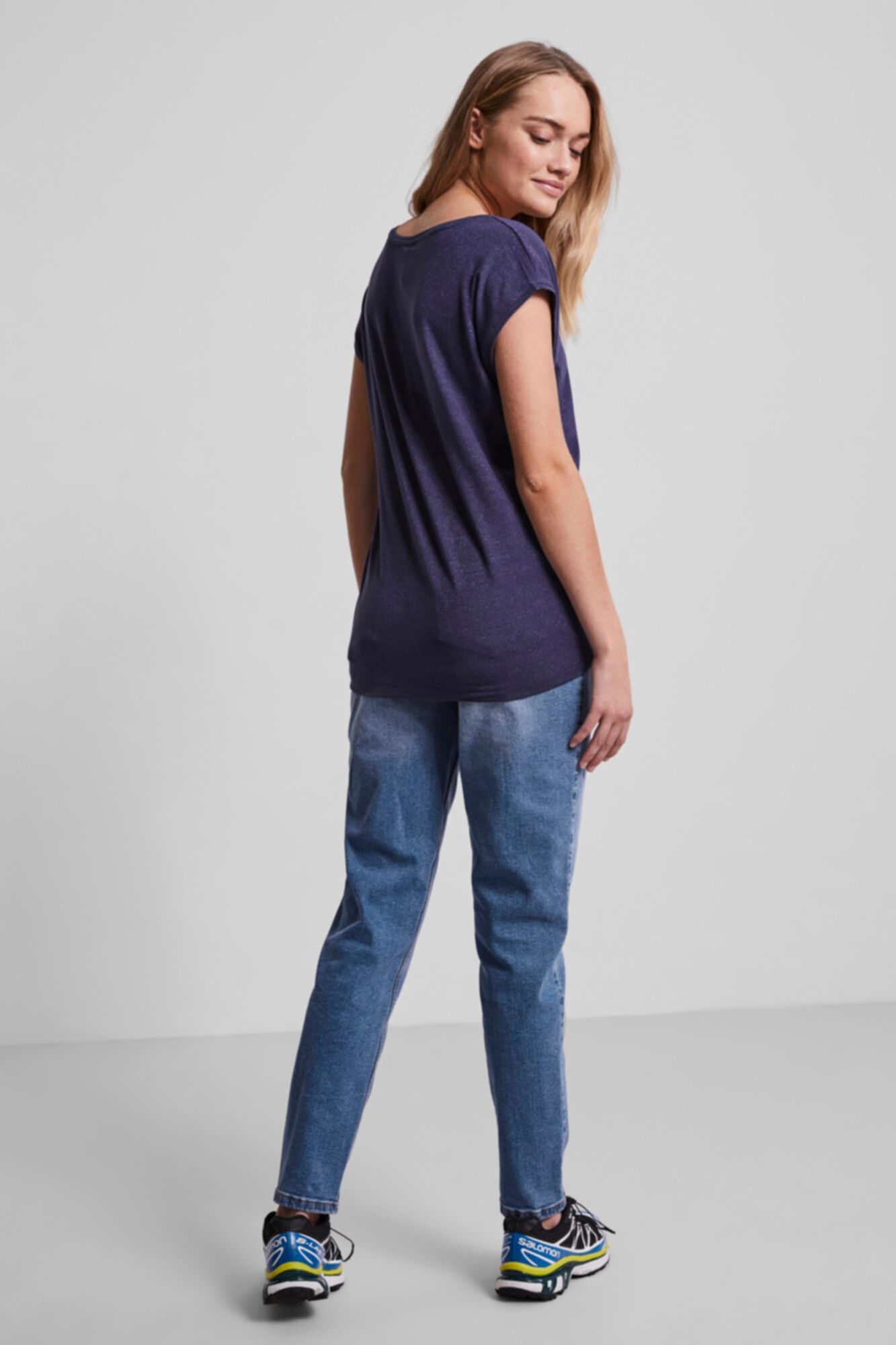 Camiseta básica de lurex