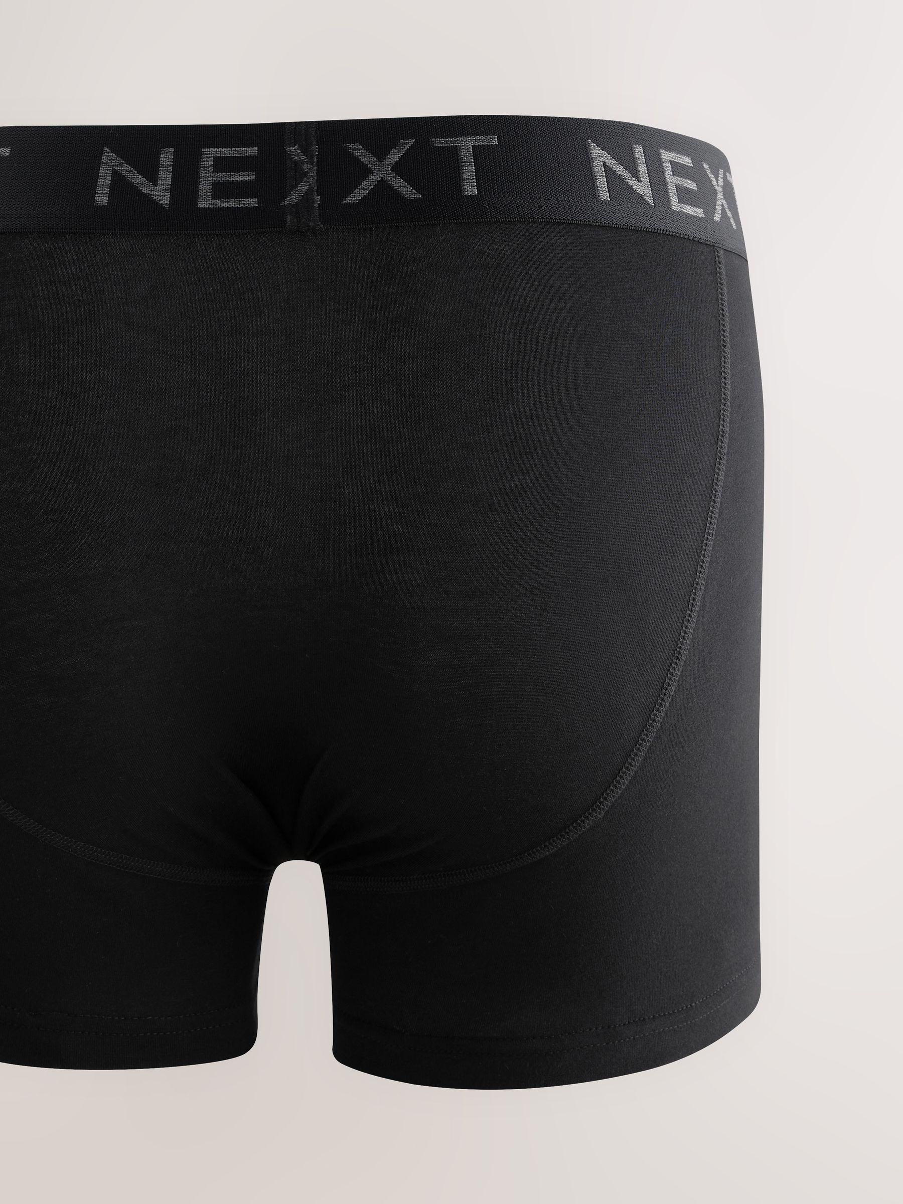 Zwart - Boxershorts van katoenrijk materiaal met A-voorkant