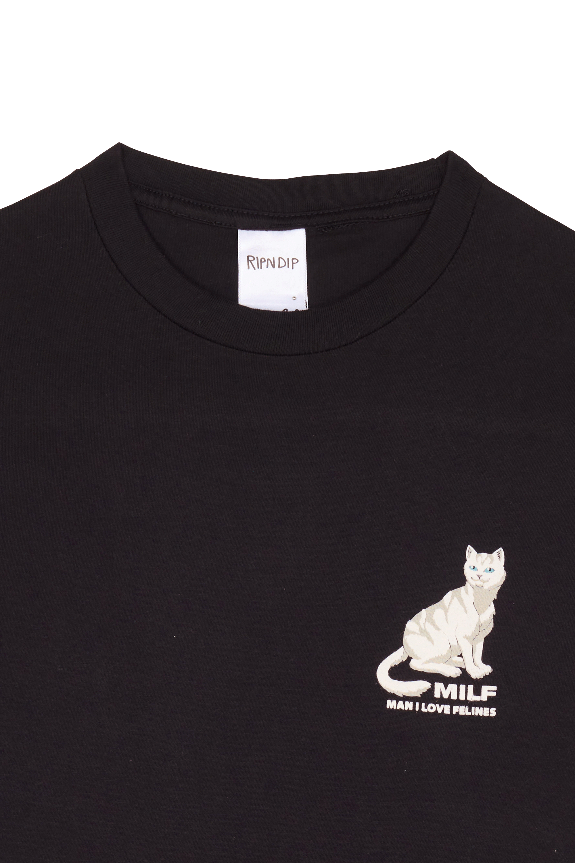 RIPNDIP T-shirt Man I Love Felines Tee Noir
