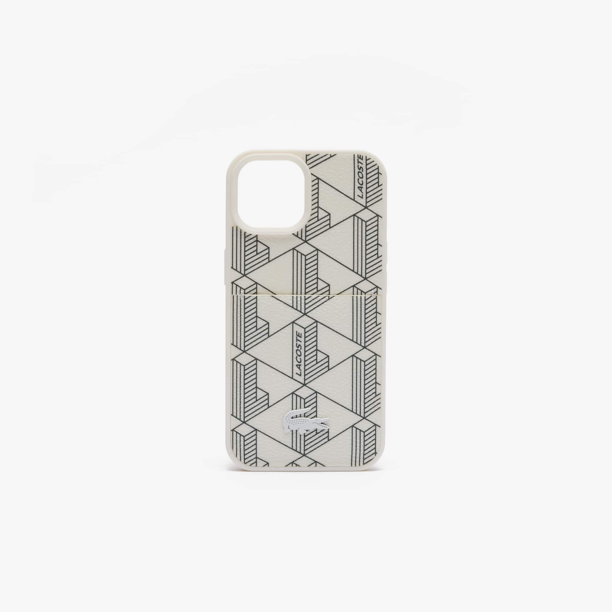 Coque iPhone 15 The Blend imprimé crocodile Coques iPhone - Blanc - Lacoste - Unisex