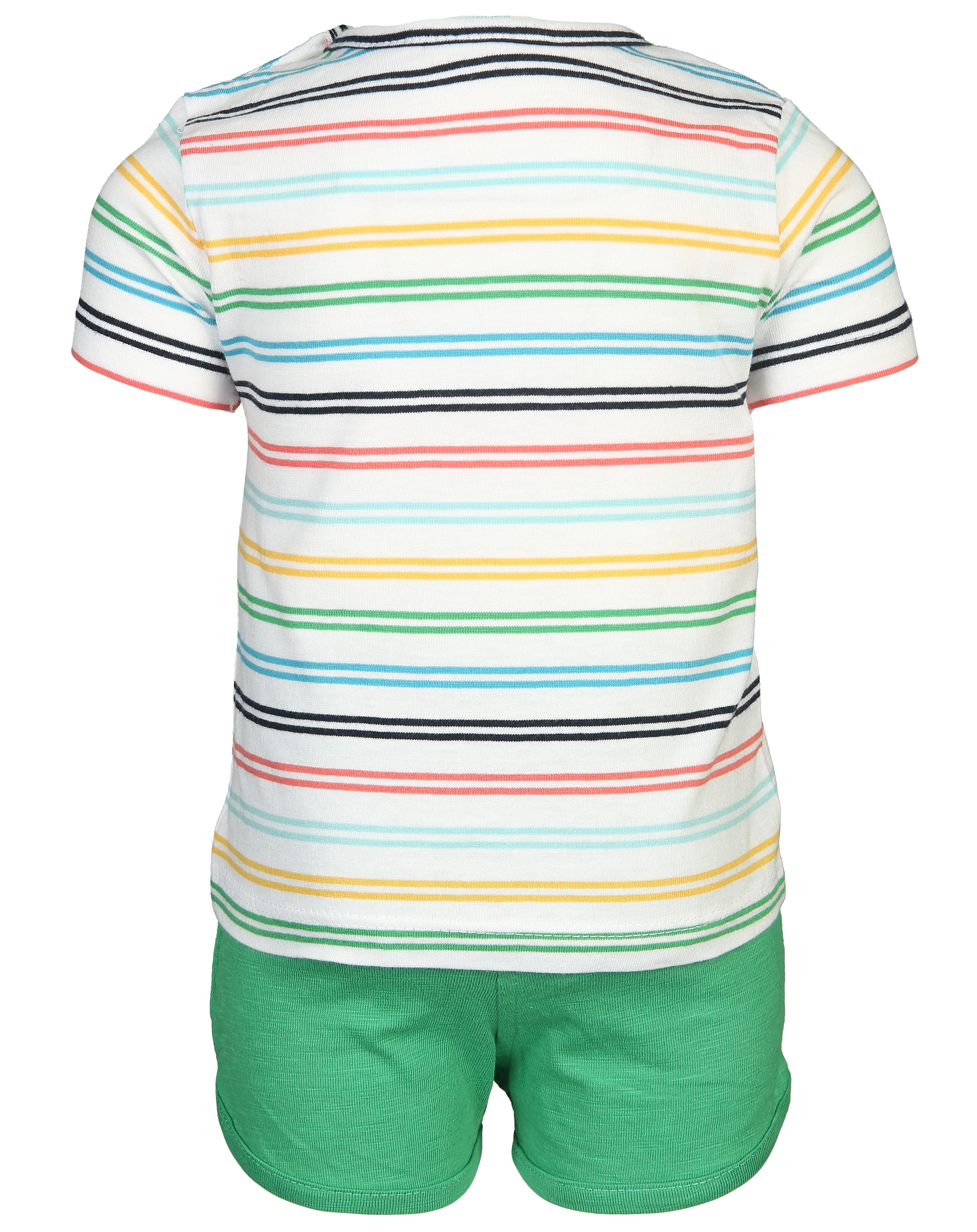 T-Shirt HAPPINESS mit Shorts in grün