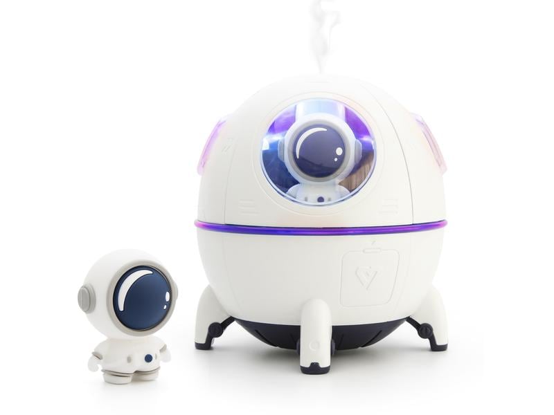 Rio Aromavernebler Spaceship Explorer Weiss Luftbefeuchter und Nachtlicht für das Kinderzimmer