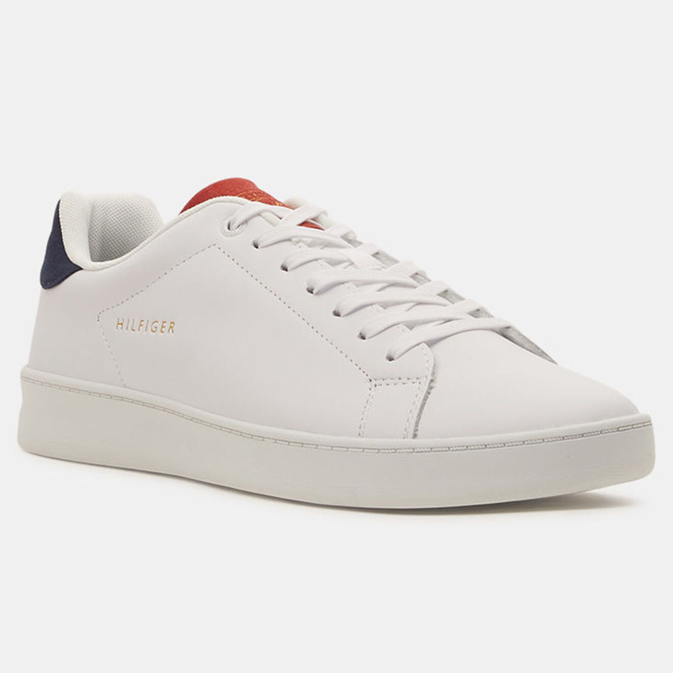 Tommy Hilfiger Baskets en Cuir Retro Court Clean blanches