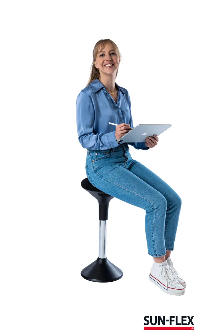 SUN-FLEX® ACTIVE sort - ergonomisk ståstol