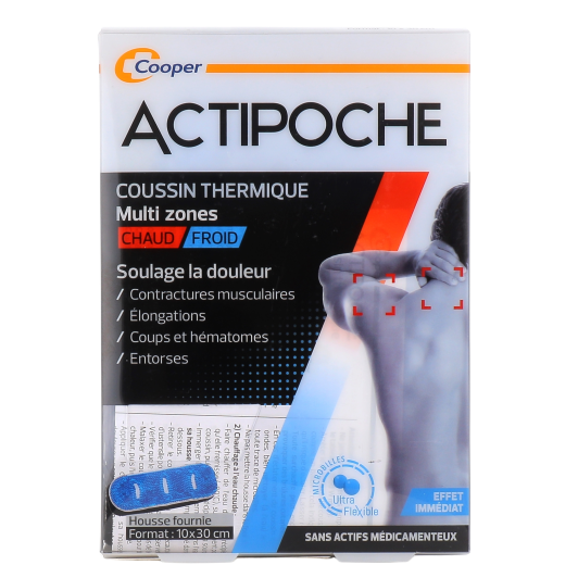 Actipoche Coussin Thermique Microbilles Multi Zones
