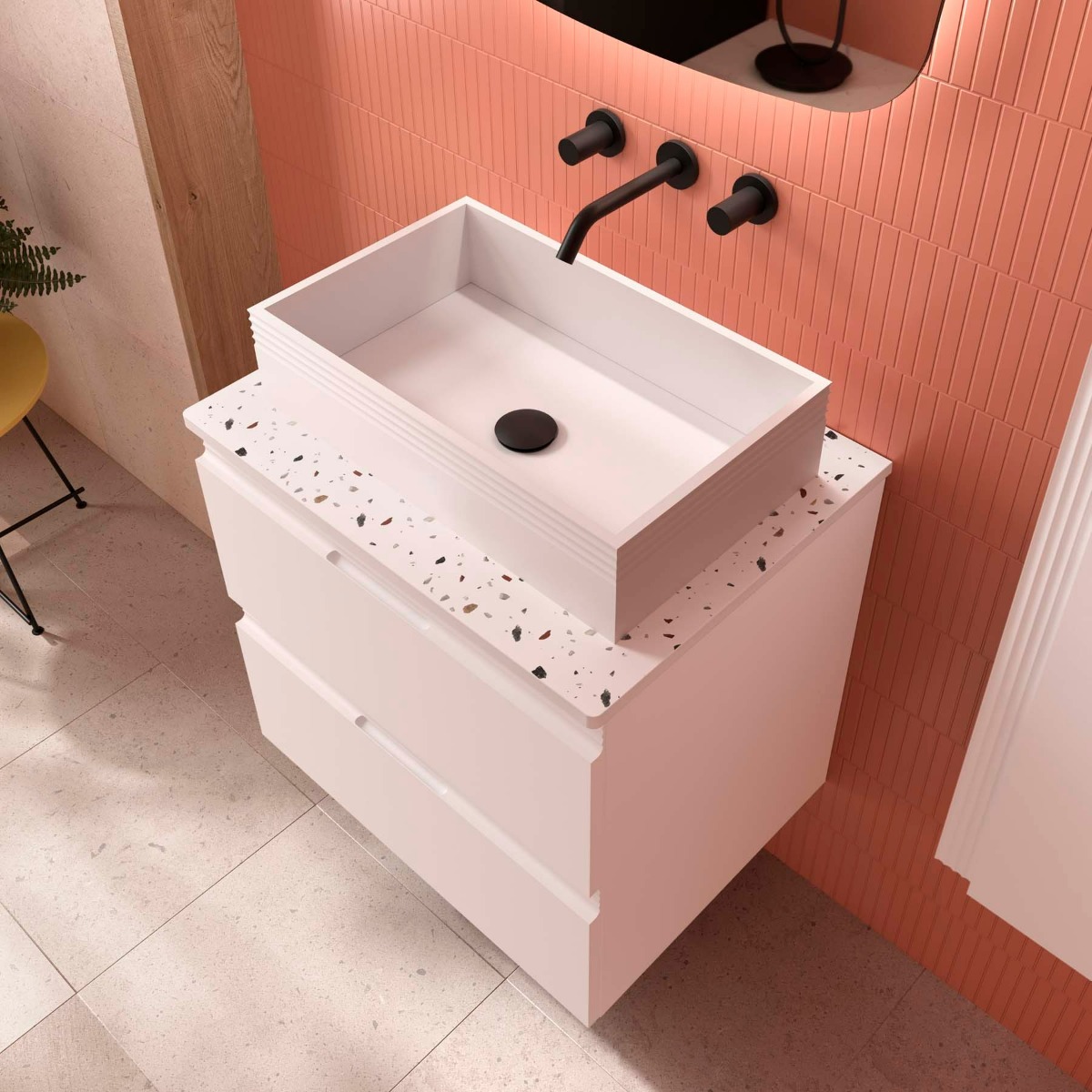 Muebles Ammeli onderkast 60cm wit mat