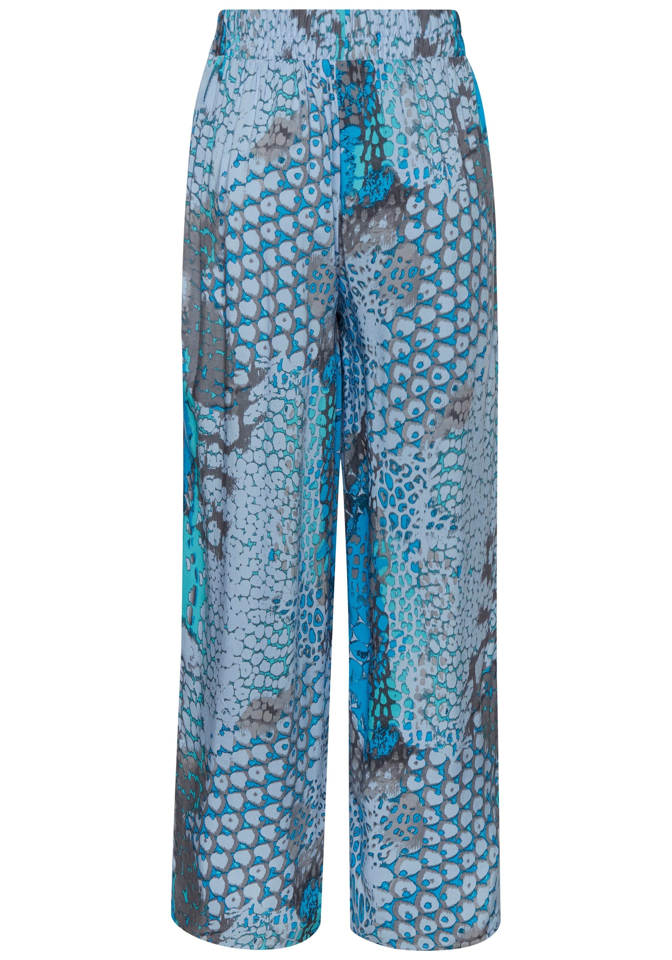 Buffalo Palazzohose  mit Animalprint und elastischem Bund, Schlupfhose, Stoffhose