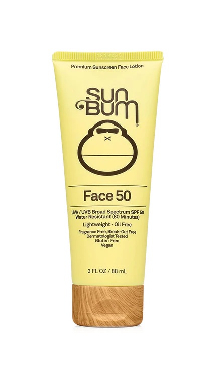 Sun Bum Original SPF 50 Sunscreen Face Lotion 88ml/3Floz