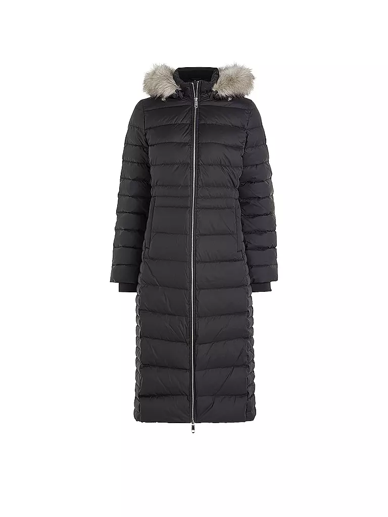 TOMMY HILFIGER Daunensteppmantel  schwarz