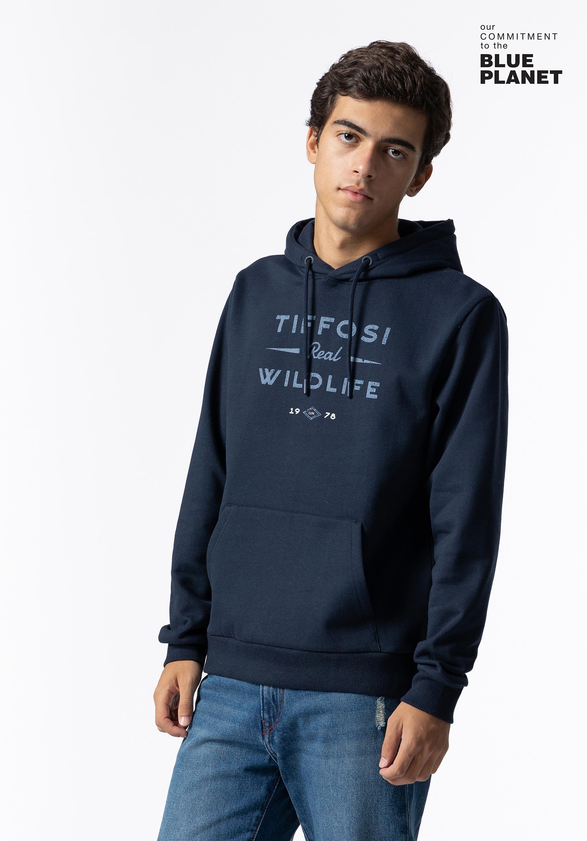Hoodie com Estampado Frontal