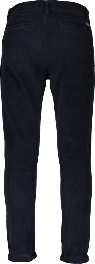 Lindbergh Cropped corduroy pants Blå
