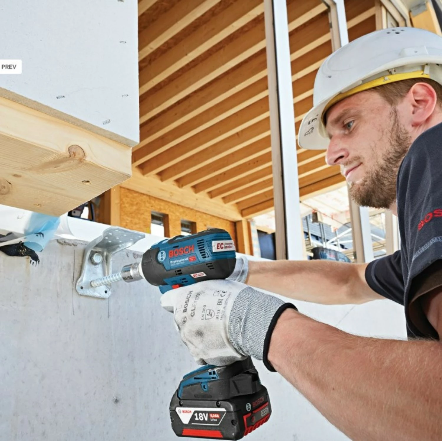 Bosch GDS 18V-300 18V Li-Ion accu slagmoersleutel body - 1/2