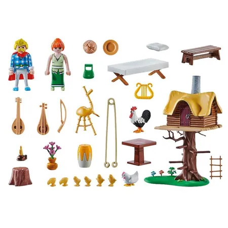 PLAYMOBIL® 71016 Asterix: Troubadix mit Baumhaus