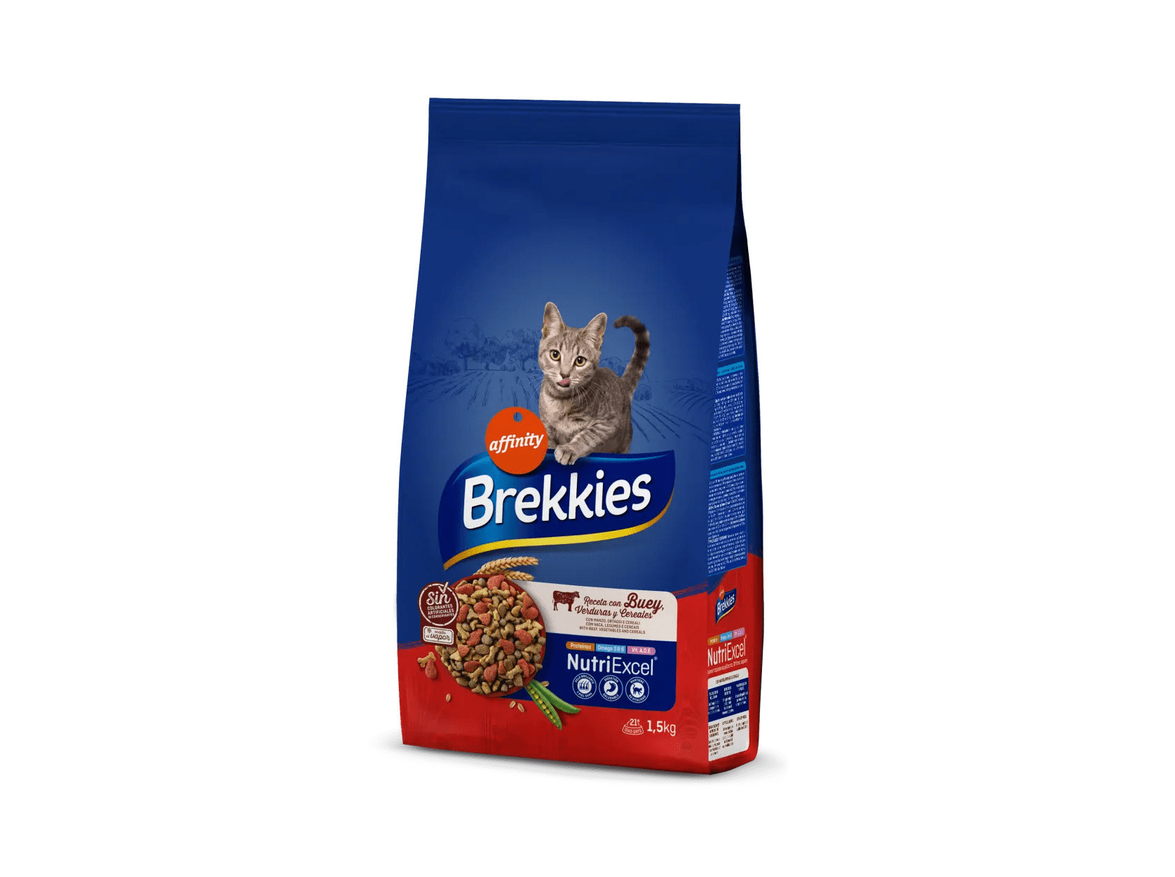 RAÇÃO PARA GATO BREKKIES MIX PEIXE 1.5KG