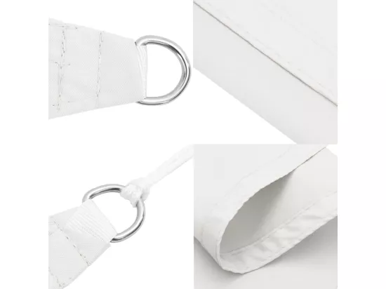 Voile d'ombrage blanc 2x2x2 m 100 % polyester oxford