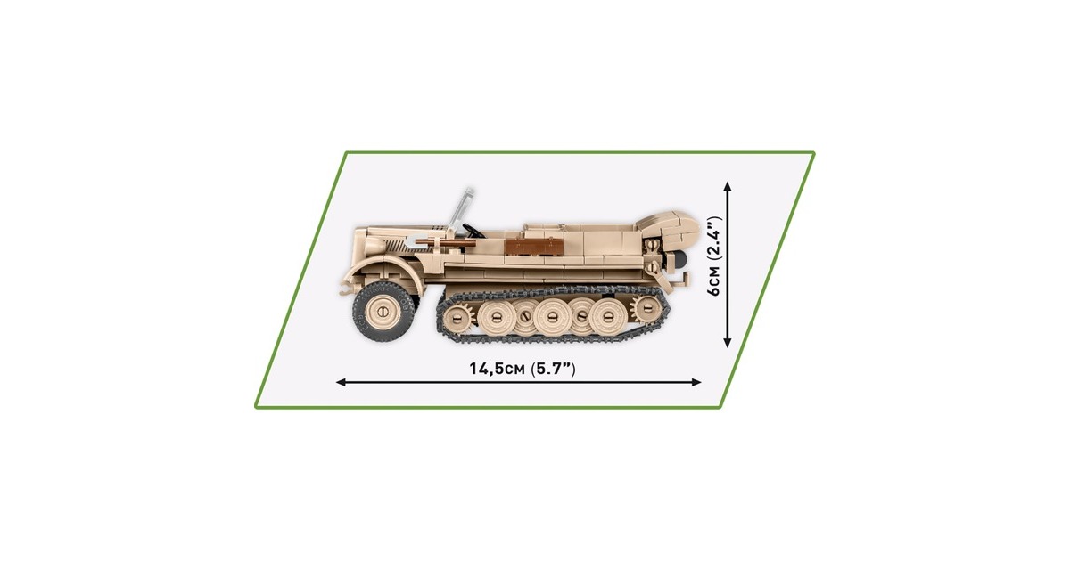 COBIHistorical Collection - Sd.Kfz 10 Demag D7 Constructiespeelgoed  (Schaal 1:35)