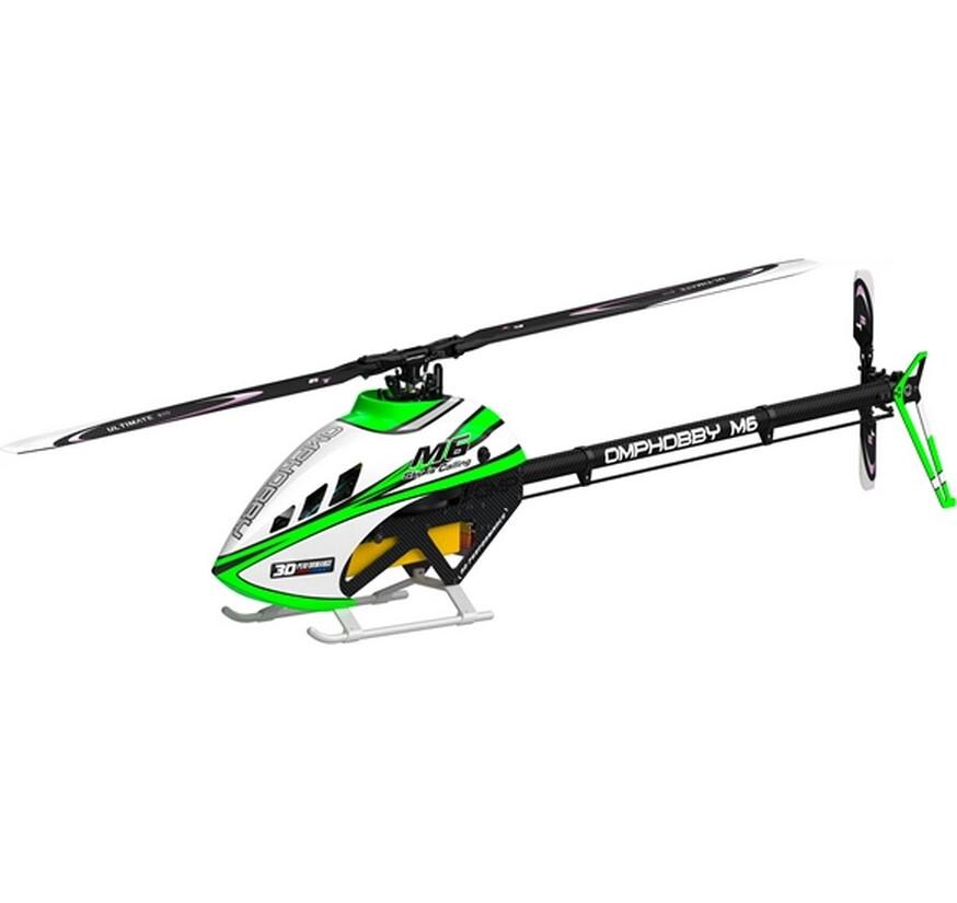 Helikopter M6 Aurora-green Bausatz und Rotorblätter<br>M6 vielseitiger Modellheli