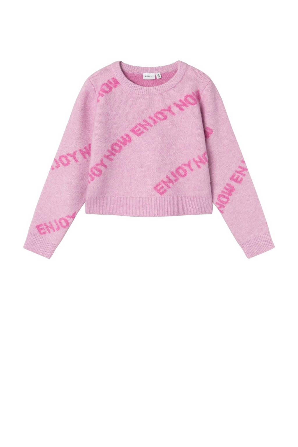 NAME IT gebreide trui roze