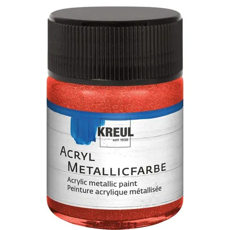 KREUL Acryl Metallicfarbe Rot 50 ml