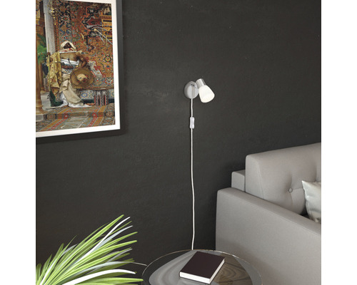LED wandlamp 260 lm 3000 KH 12 cm Janna wit/chroom