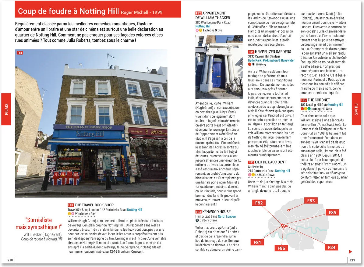 Guide de Londres des 1000 lieux cultes Livres