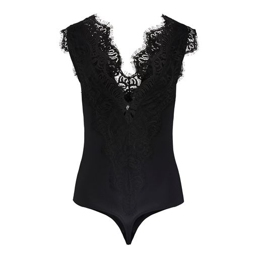 Pieces Ilu Bodystocking, Black, XS