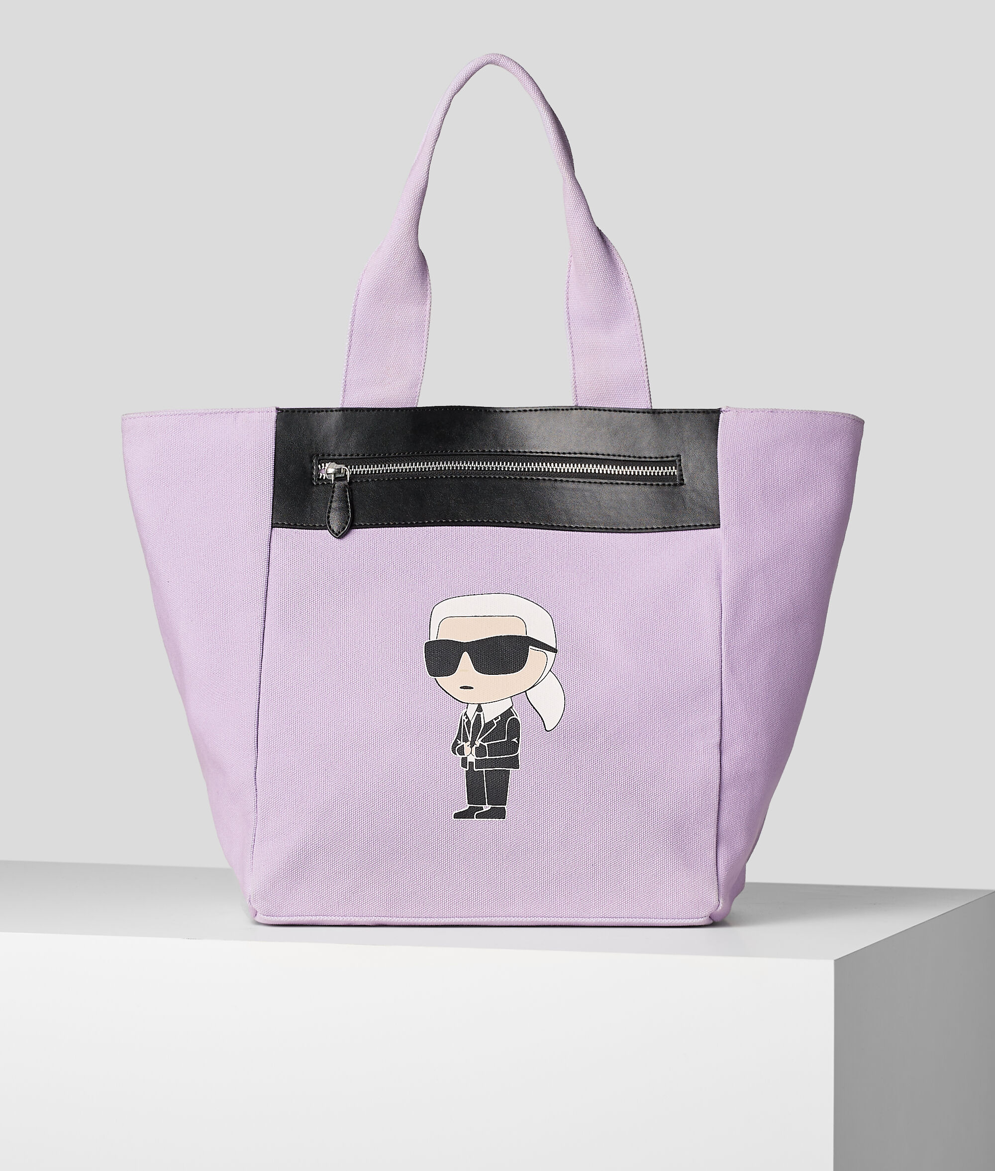CABAS AVEC POCHE ZIPPÉE K/IKONIK KARL