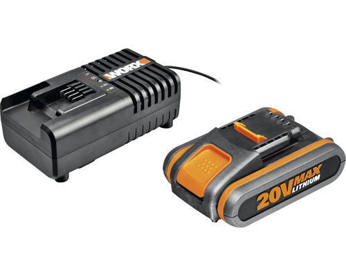 WORX WA3601 20V, 2Ah accu en lader