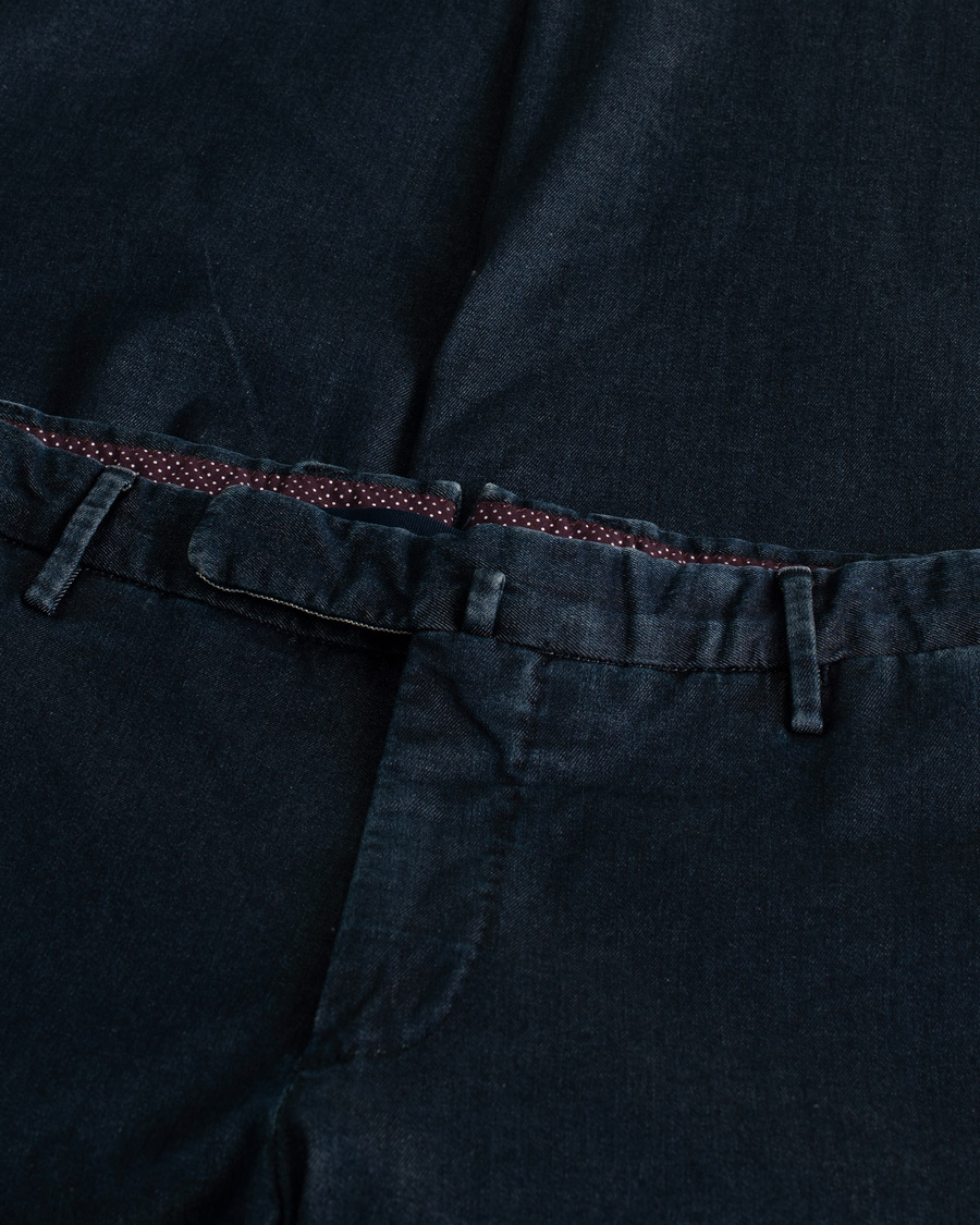 Incotex Slim Fit Denim Stretch Chino Dark Indigo