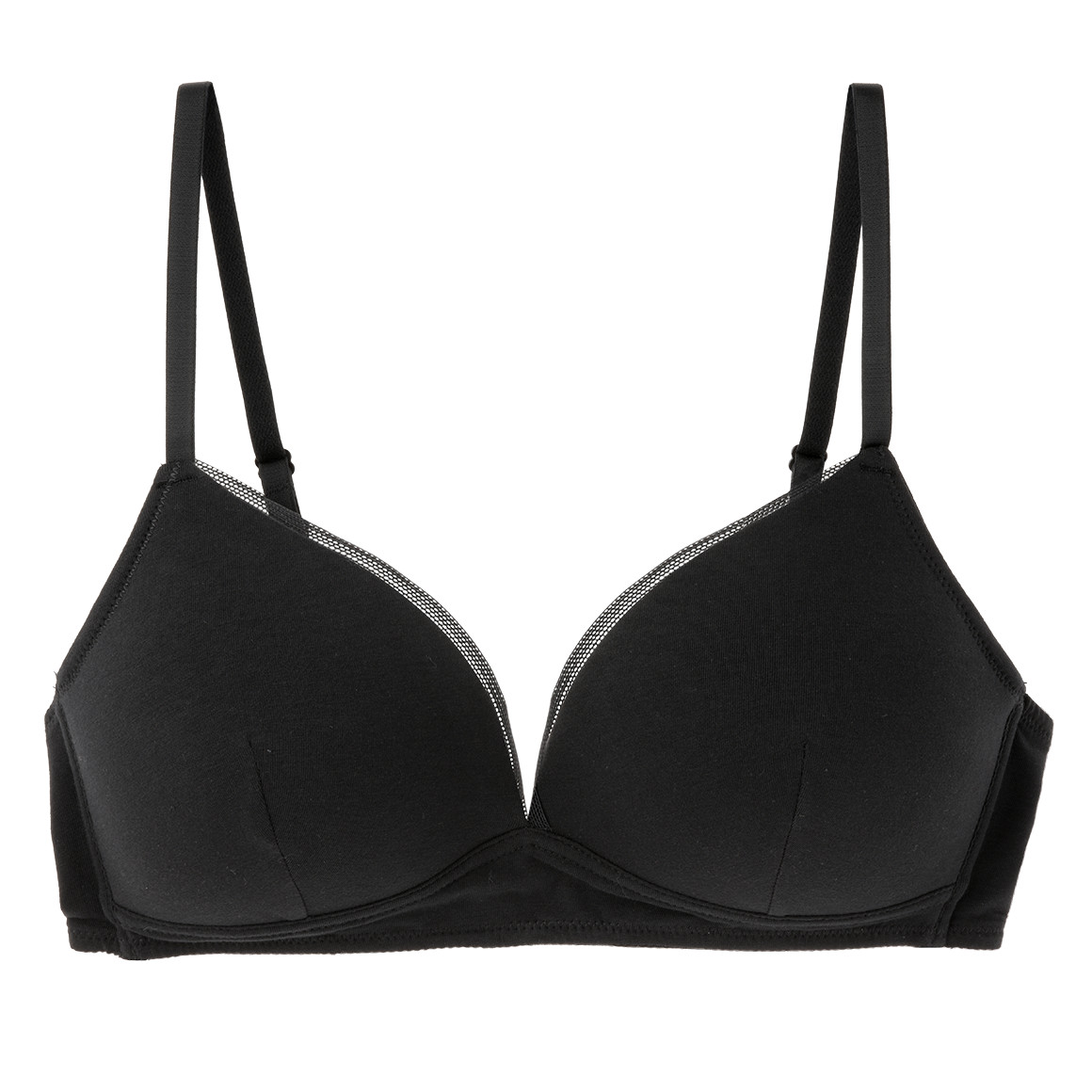 Gina Benotti 2 Damen Soft-BHs mit wattierten Cups schwarz