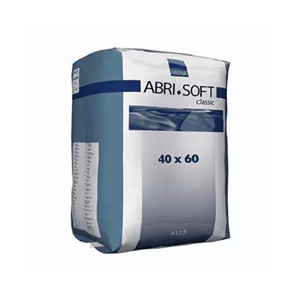 Abena Frantex Abri-Soft Protetor de Cama Descartável Clássico 40 x 60 cm 900 ml 60 unidades