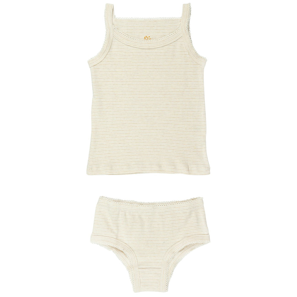Køb COPENHAGEN COLORS Beige Stripe Stoptop og Underbukser Striped
