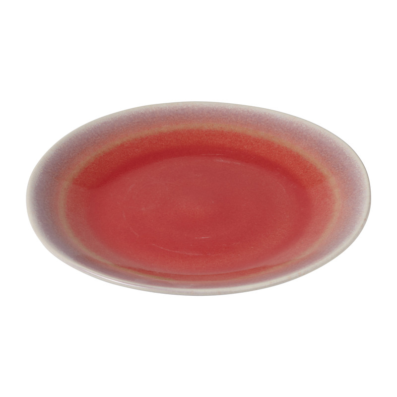 Ontbijtbord Roots - rood/paars - ø22x2.5 cm