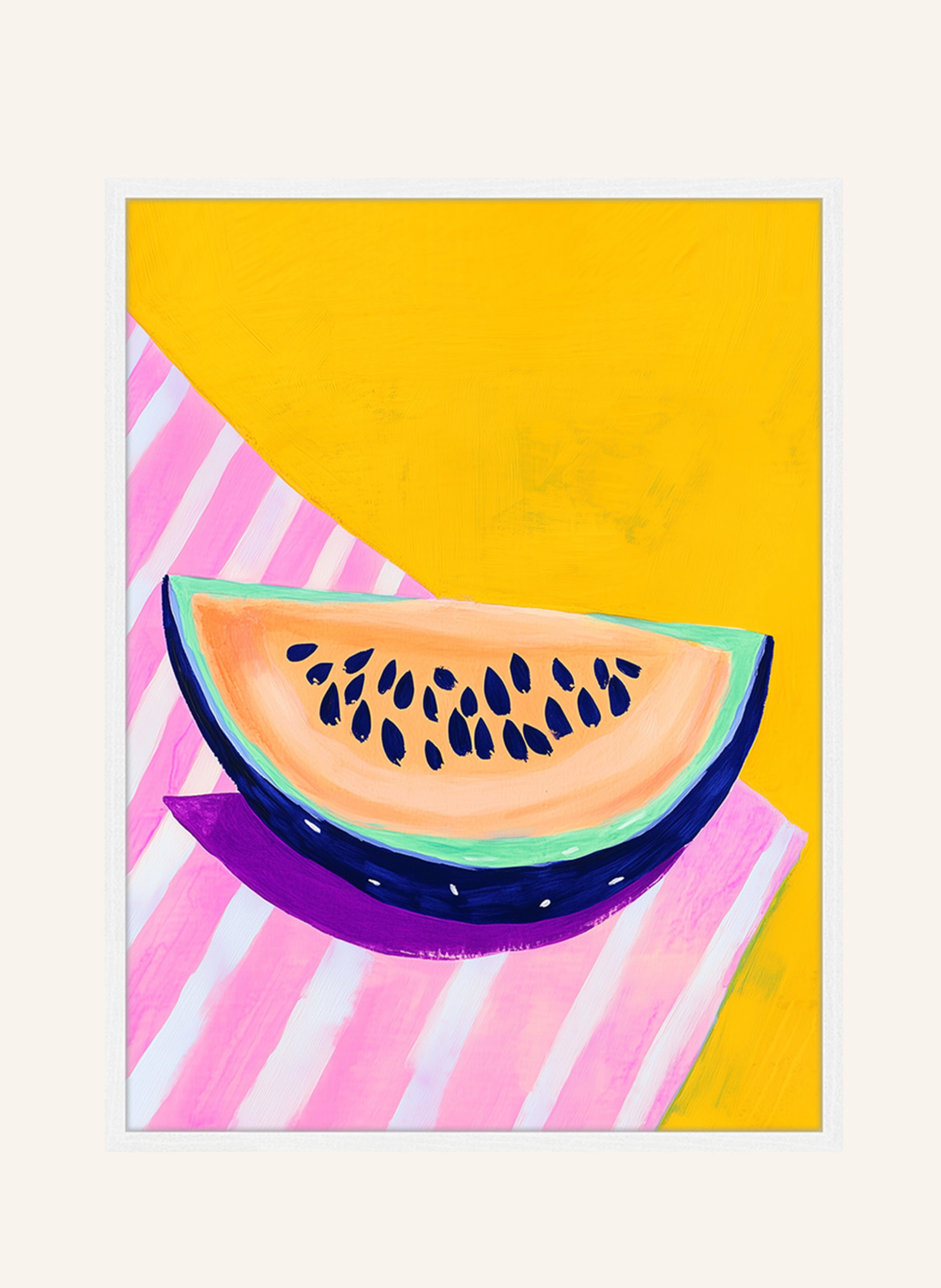 Liv Corday Wandbild WASSERMELONE mit Rahmen