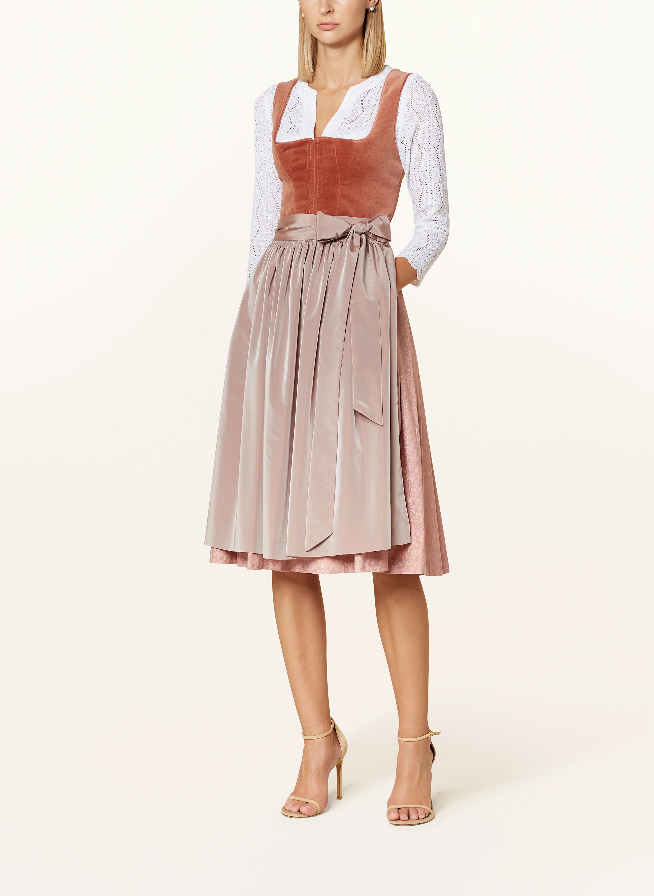 WALDORFF Dirndlbluse aus Spitze mit 3/4-Arm