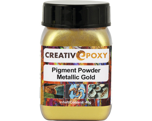 CreativEpoxy Pigmentpoeder voor giethars, goud, 40 g