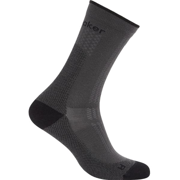 Chaussette randonnée ICEBREAKER W MER HIKE+ ULTRALIGHT CREW OBSIDIAN/BLACK