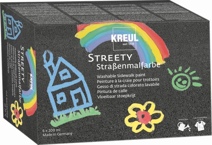 Straßenmalfarbe STREETY (200ml) 6er-Set