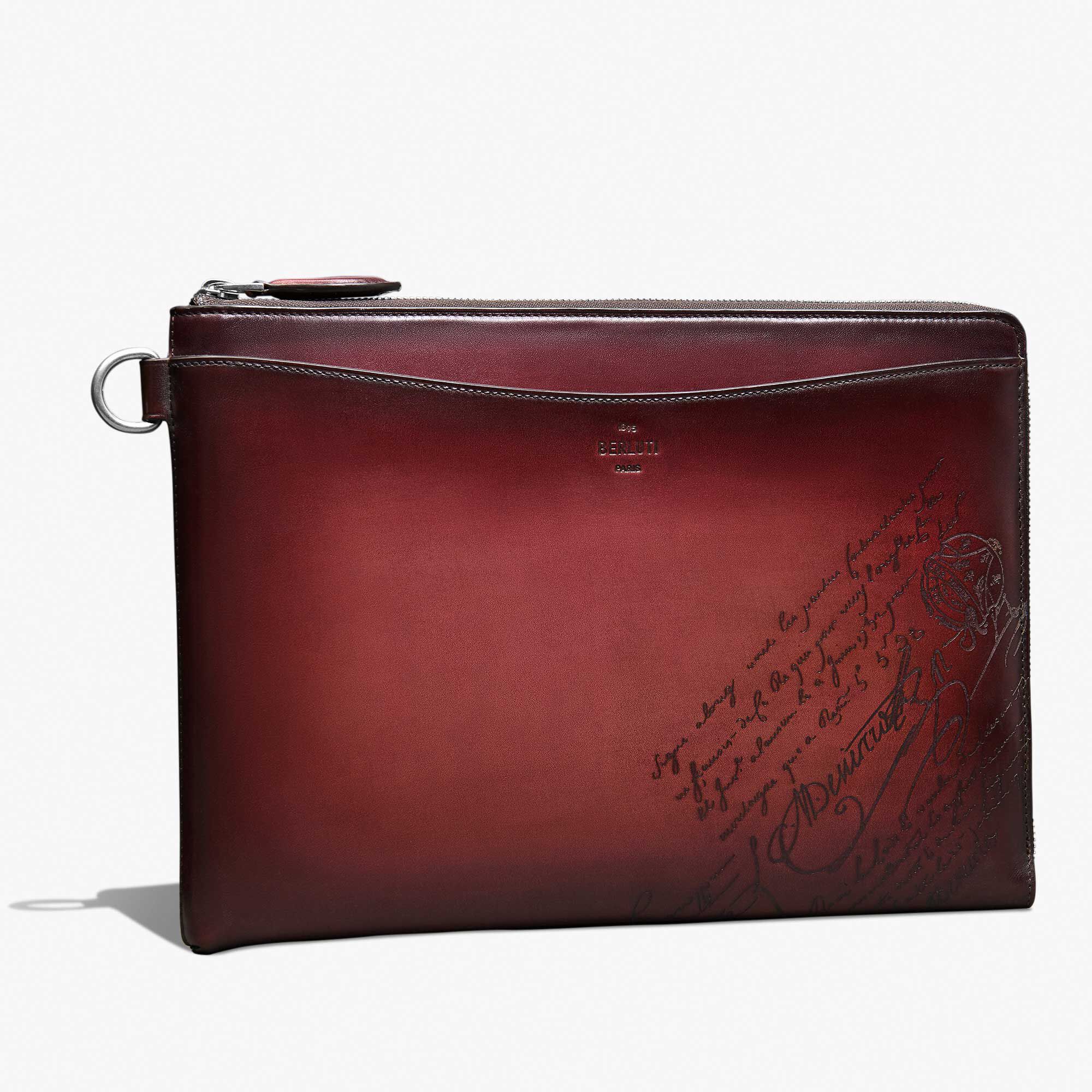 Pochette Nino GM En Cuir Scritto Swipe