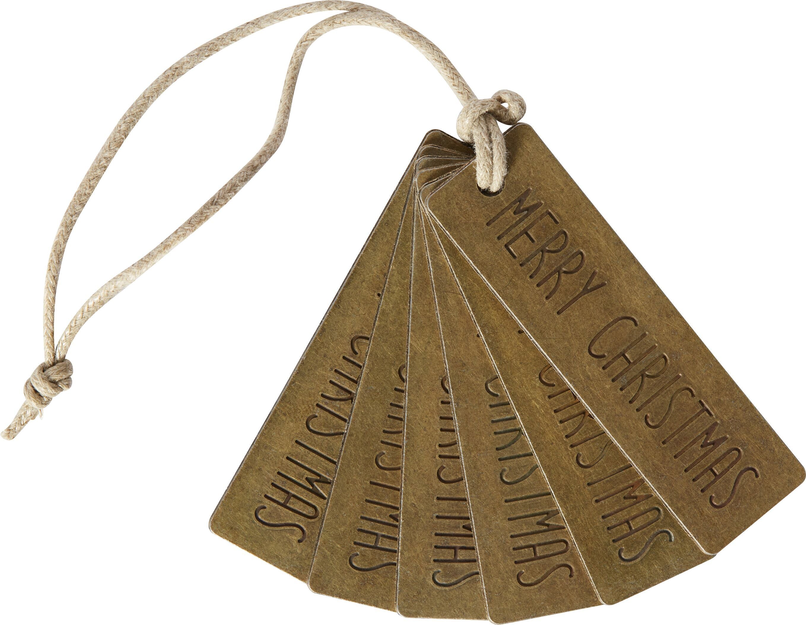 METAL CHRISTMAS Anhänger - Bronze / B: 1.9 cm x T: 7.0 cm
