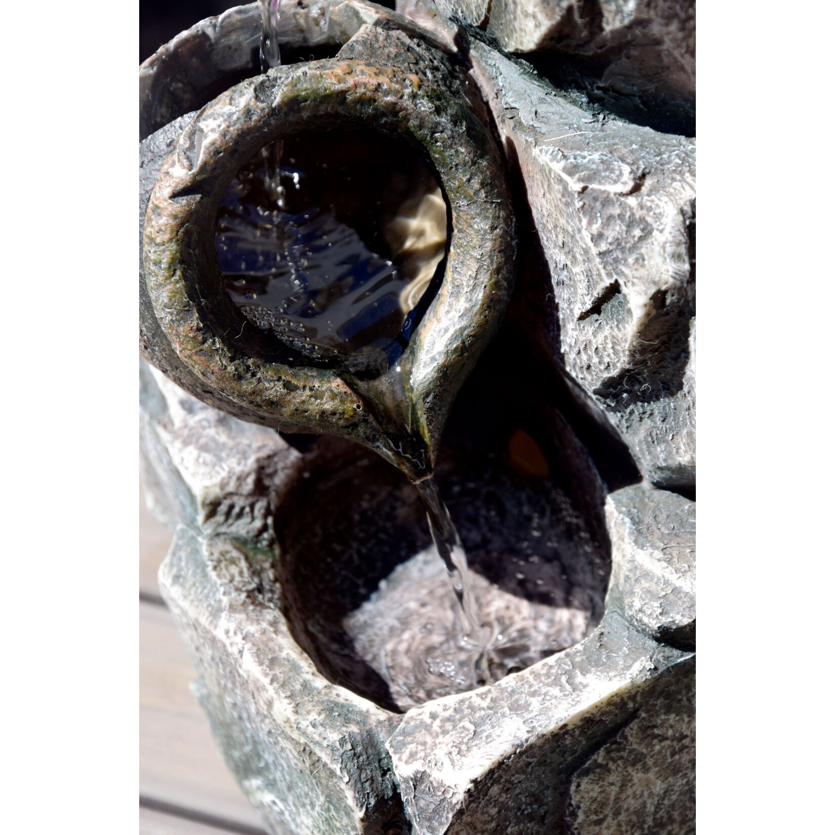 Dobar 96400e Design-Gartenbrunnen mit Amphore