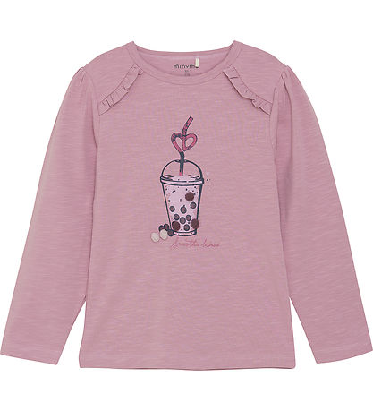 Minymo Bluse - Orchid Haze m. Bubbletea