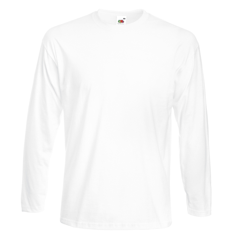 Camiseta básica de manga comprida Fruit Of The Loom de alta qualidade
