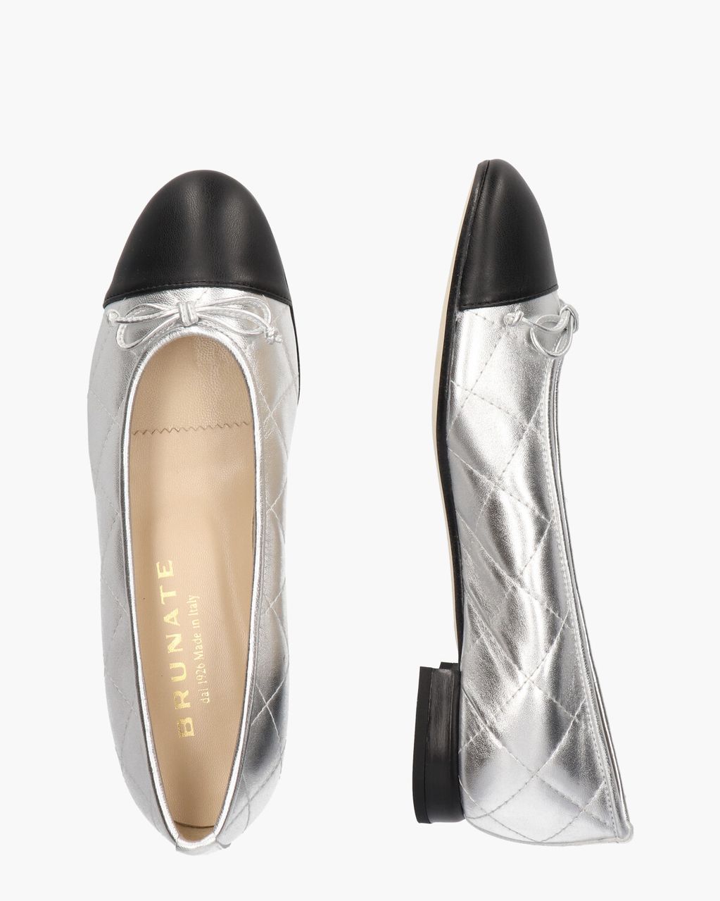 Brunate 10405 Zilver/Zwart Damesballerina's