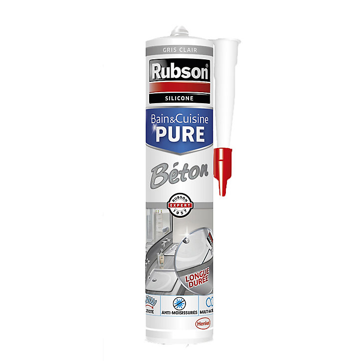 Mastic Rubson Bain&Cuisine béton cartouche 280ml