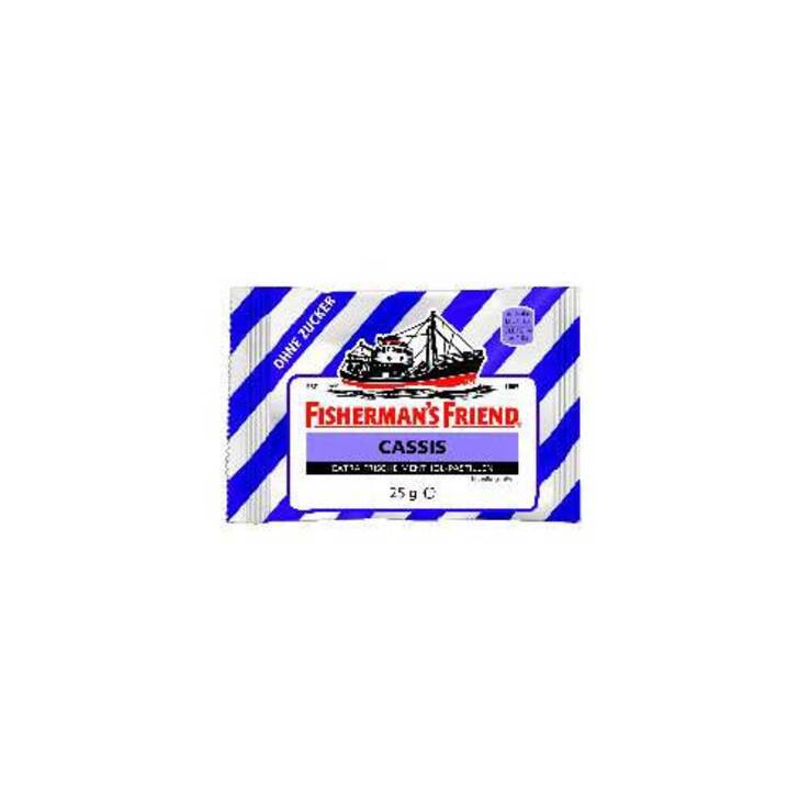 Fishermans Friend Cassis ohne Zucker Pastillen, 25 g