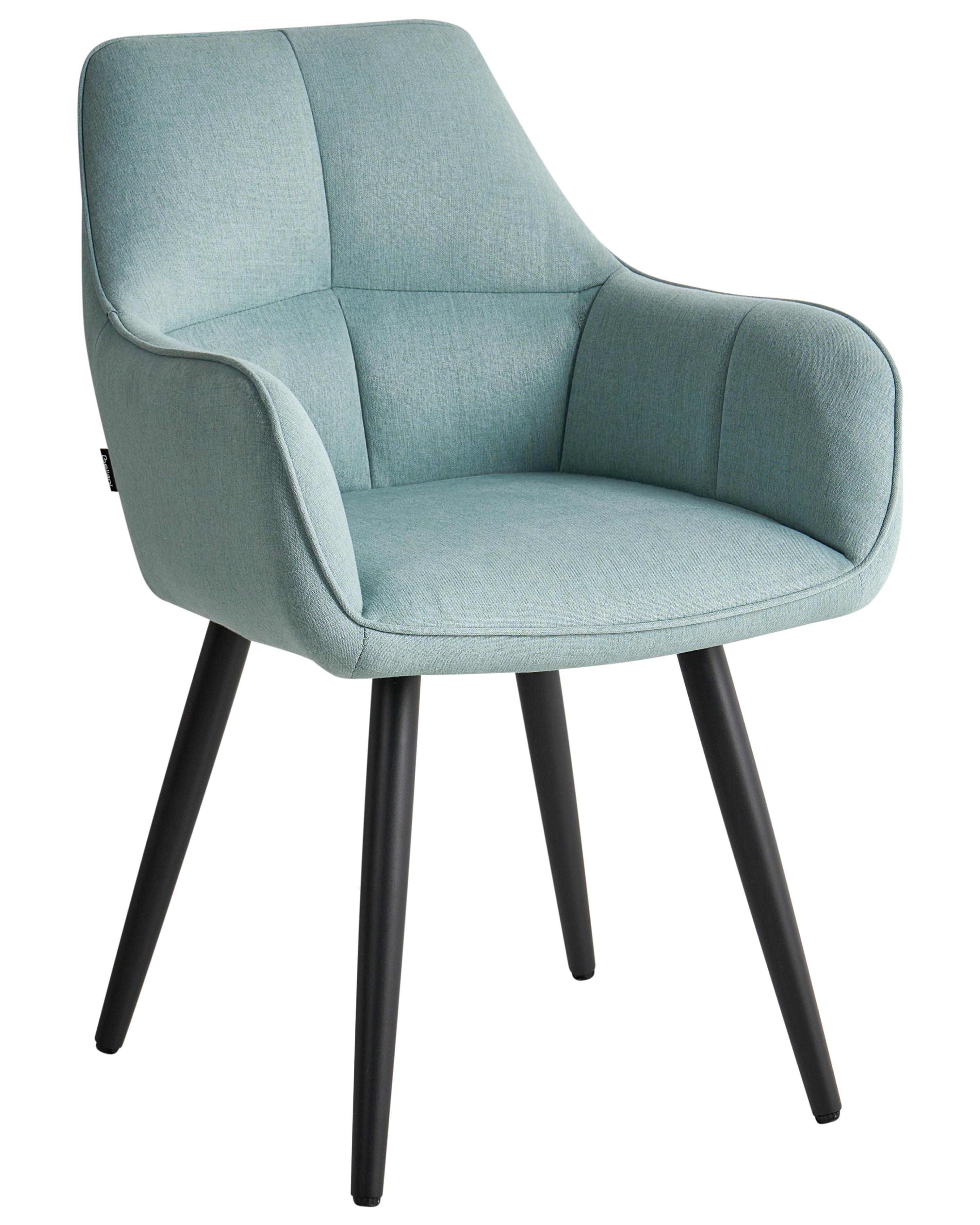 Set van 2 eetkamerstoelen TIRANO Kunstlinnen Lichtblauw