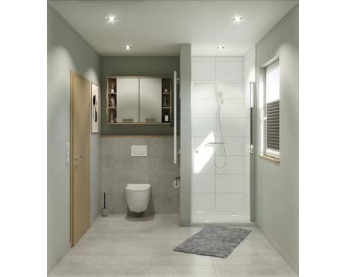 Porseleinen wand- en vloertegel Vega grigio 30,5x61,5 cm
