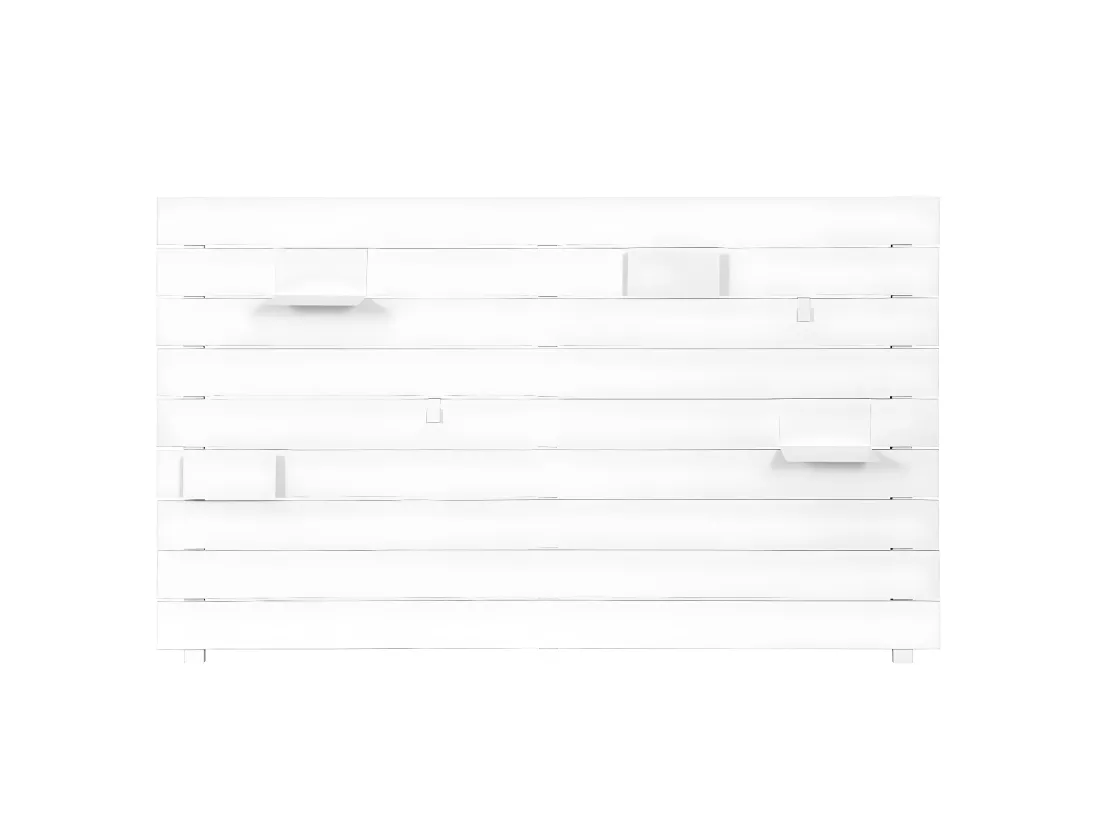 Tête de lit bois massif blanc JOAN